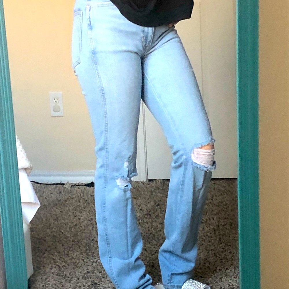 Arizona High Rise 90s Straight Jeans